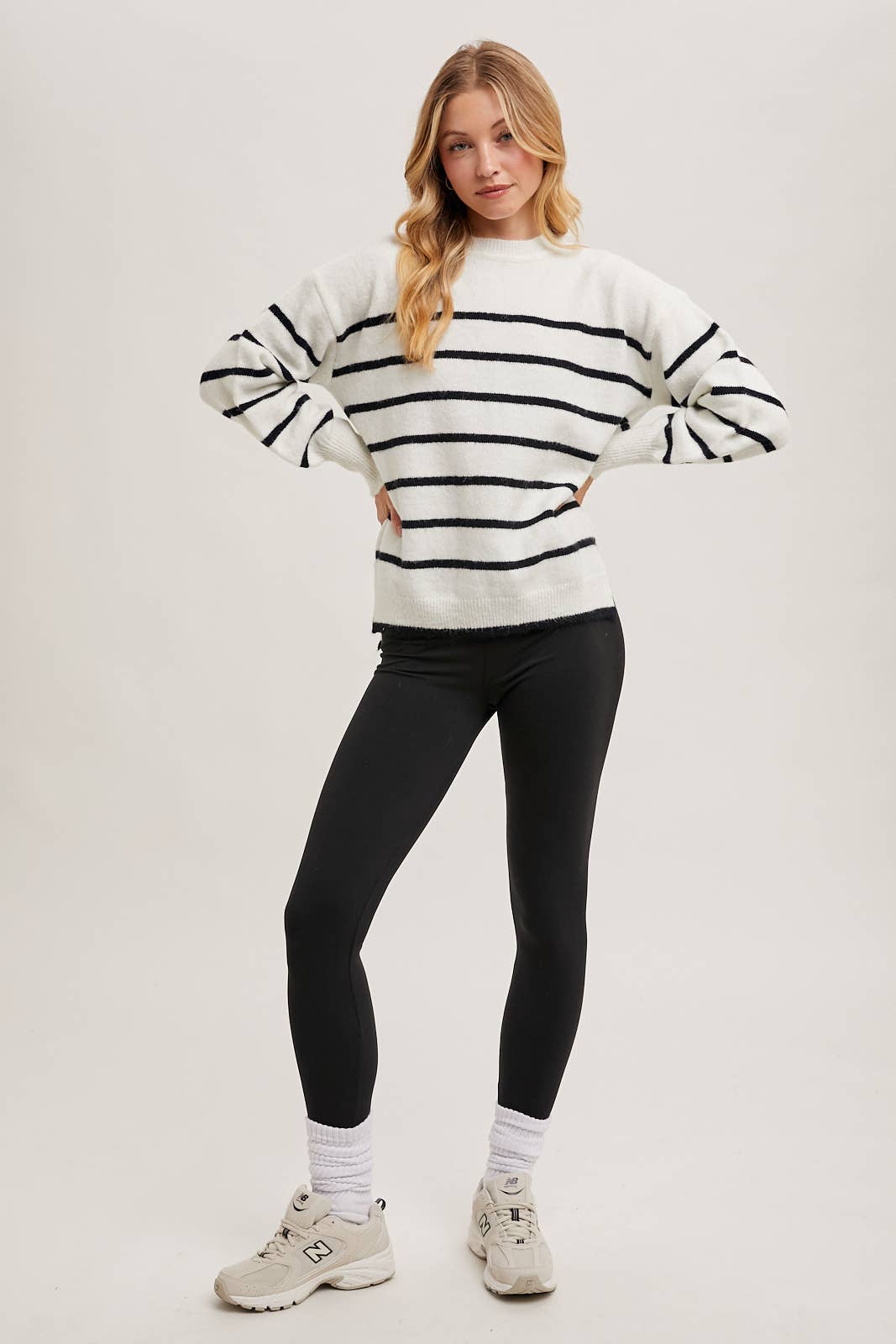 STRIPED KNIT SWEATER
