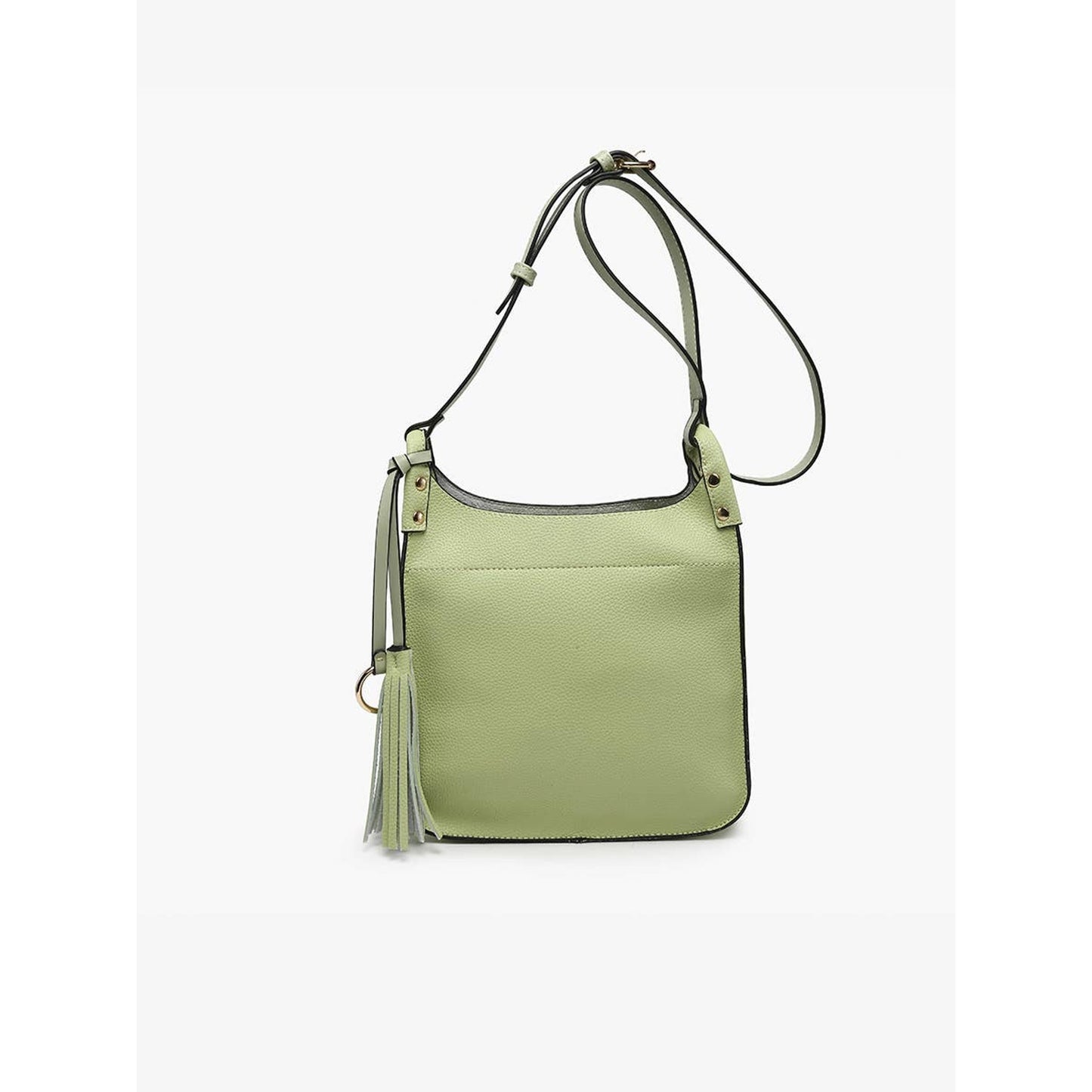 Lucinda Square Crossbody w/ Tassels-Navy