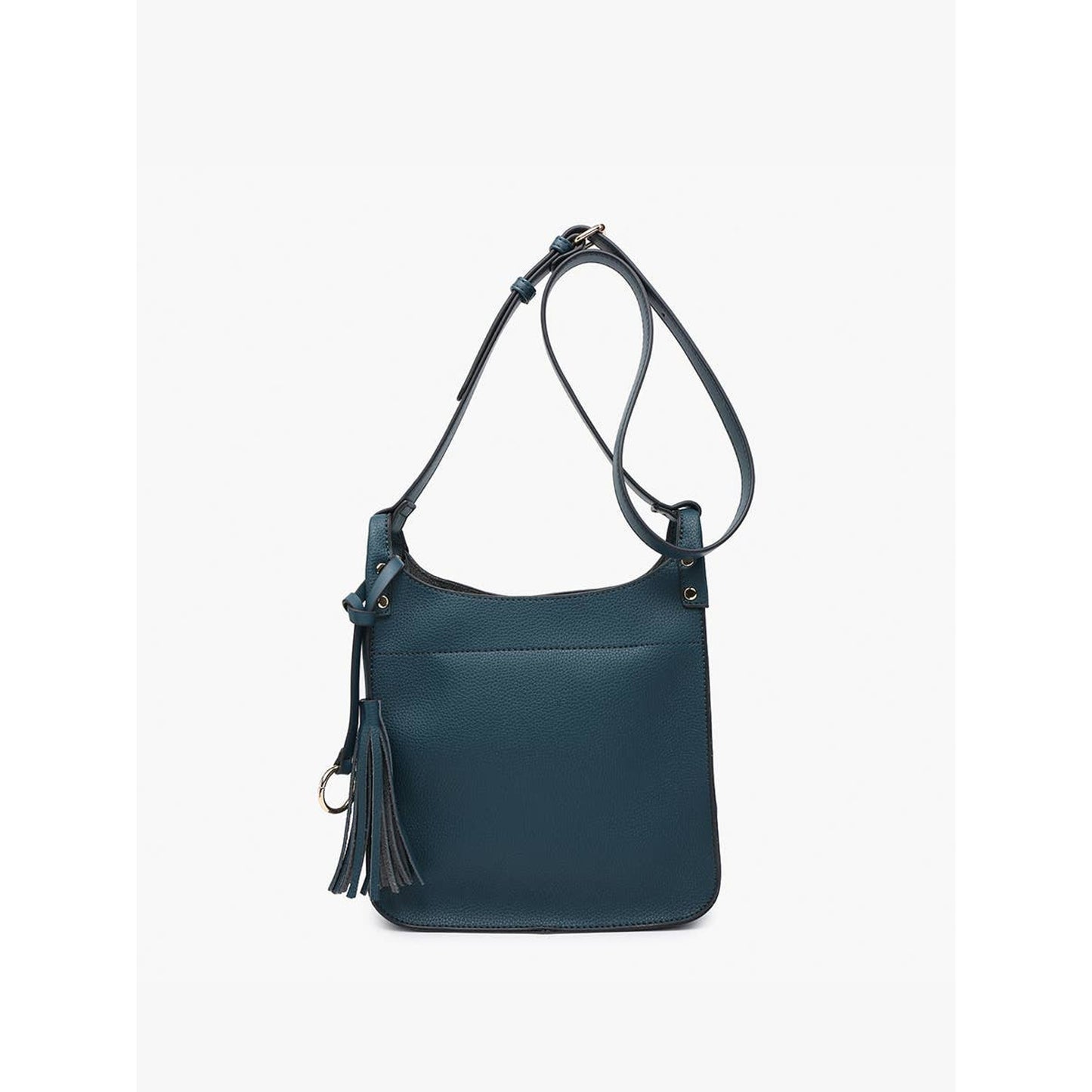 Lucinda Square Crossbody w/ Tassels-Brown