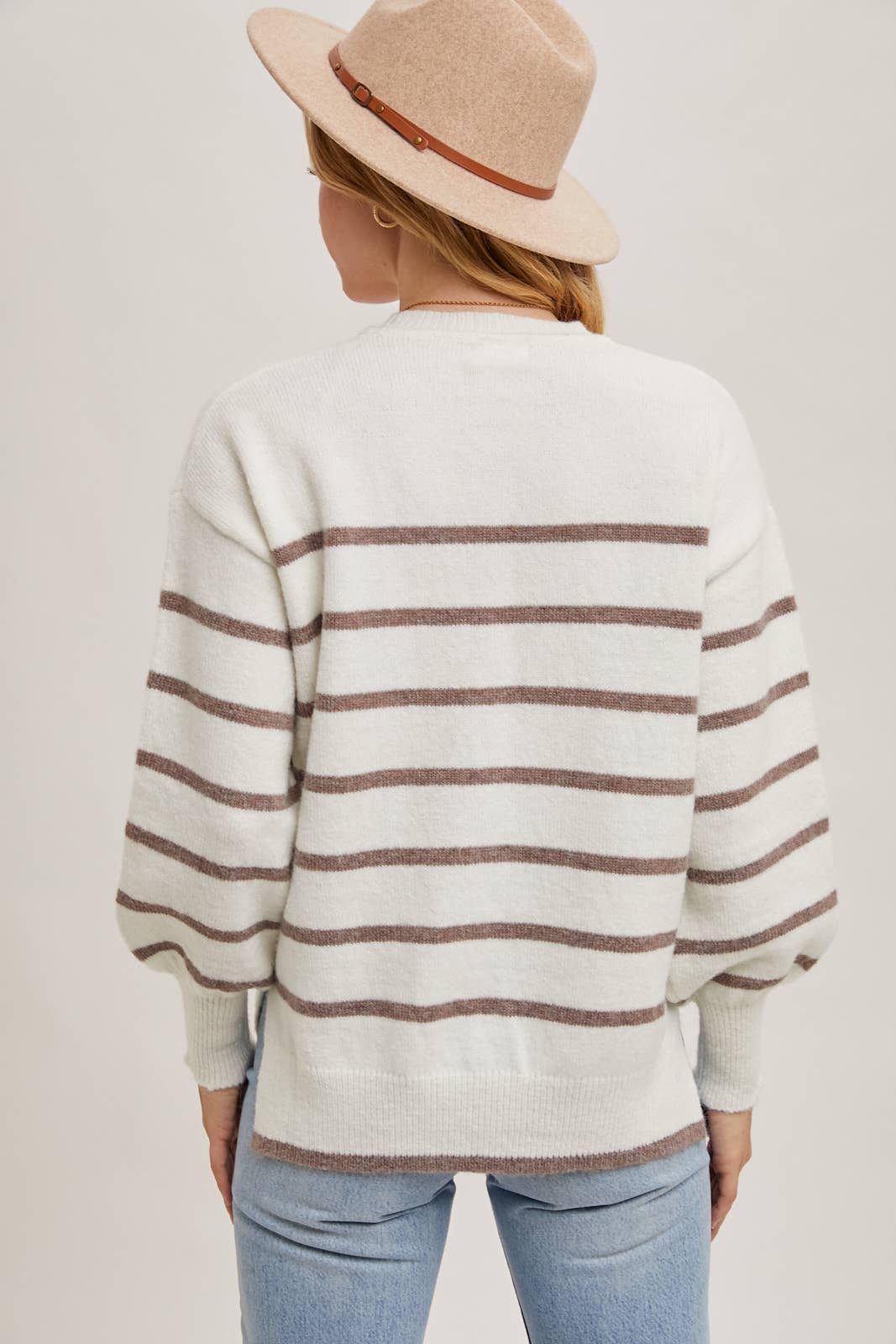 STRIPED KNIT SWEATER